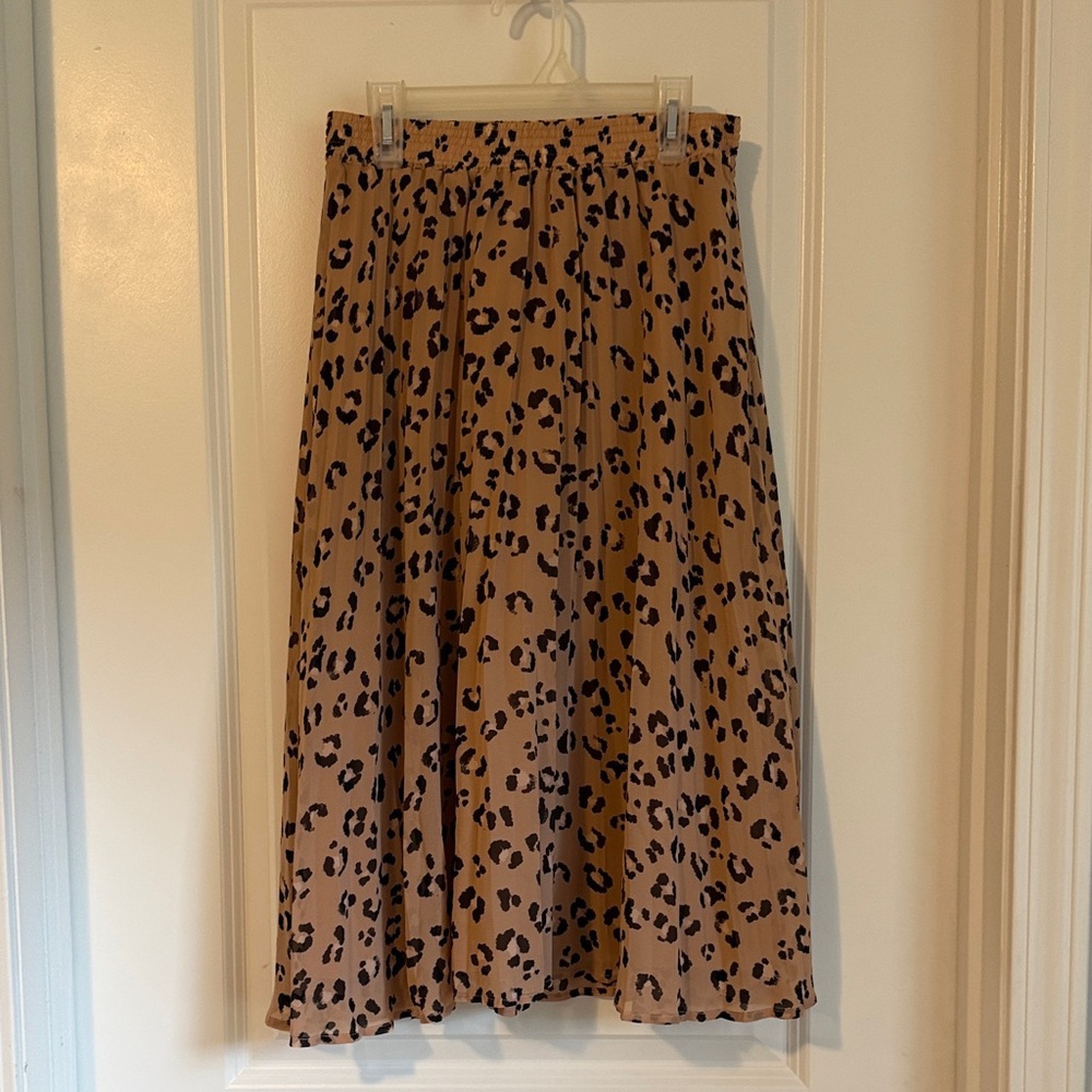 A New Day Animal Print A-Line Skirt